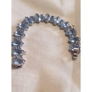Vintage Light Blue Rhinestone Bracelet